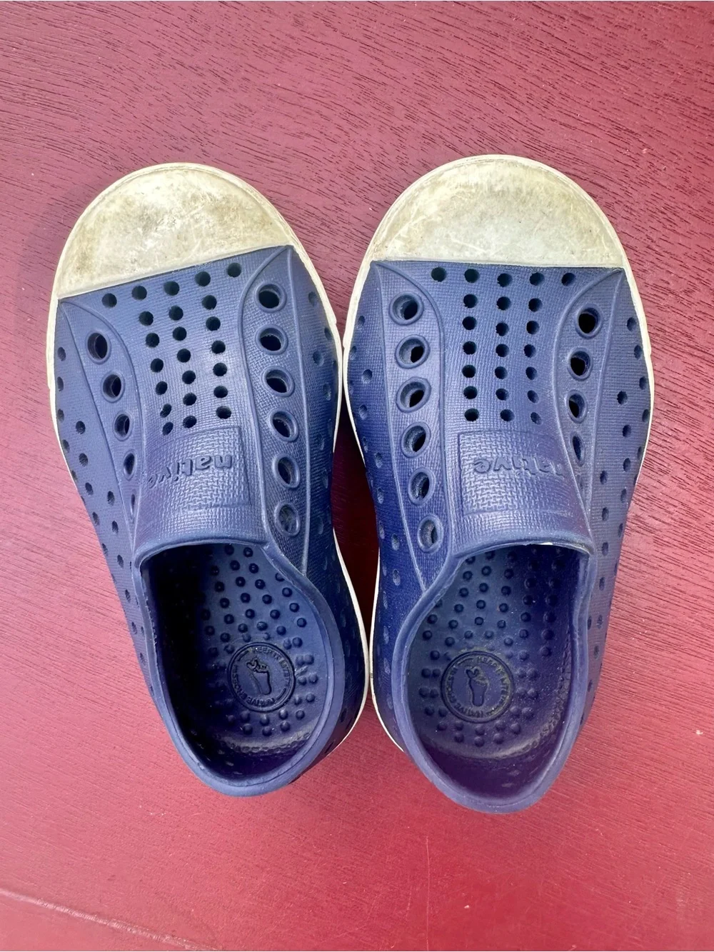 Native Jefferson Navy Slip-On Toddler Shoes